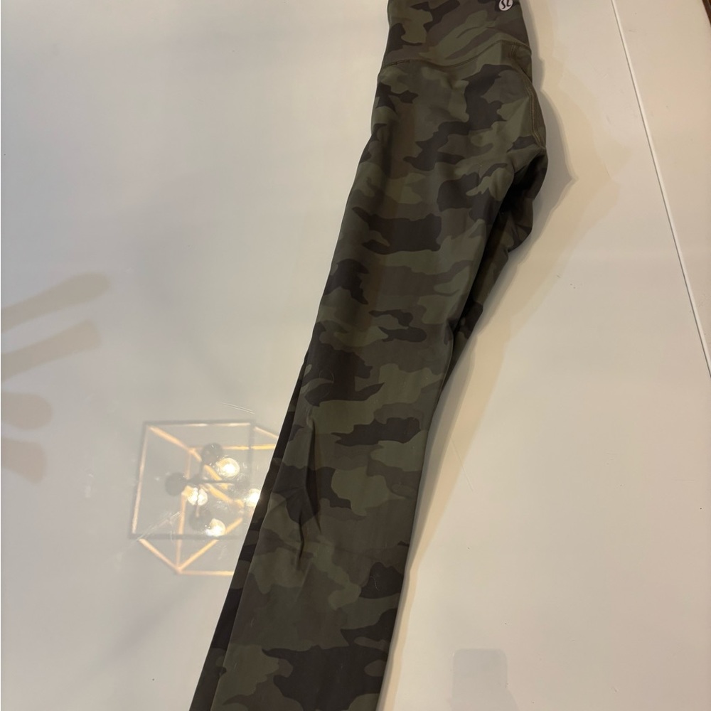 Green Camo lululemon align leggings